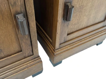 Two Art Deco Modernist Nightstands or Bedside Tables, 1920s